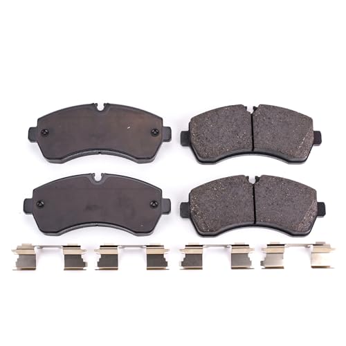 Image of PowerStop Front Brake Pads for Dodge Sprinter 3500 2007-09 |Freightliner Sprinter 1500 2019-20 |Sprinter 2500 2019-21 - Z17 Ceramic Brake Pads with Installation Hardware, 17-1268