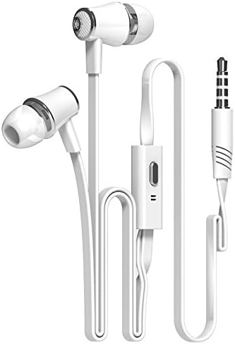 Earphones with Microphone by Sllik Stereo Headphones In-Ear Earbuds Mic