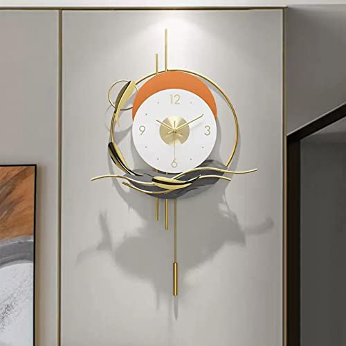 Horloge murale moderne salon TUSUOD grand format pour décoration maison