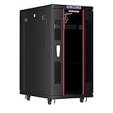 22U Server Rack Cabinet - Fully Cooled, Secure Data Storage, Adjustable Rack for Server and Network Equipment