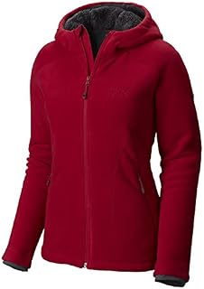 Mountain Hardwear Women's Dual Fleece Hooded Jacket, Pomegranate, XL
