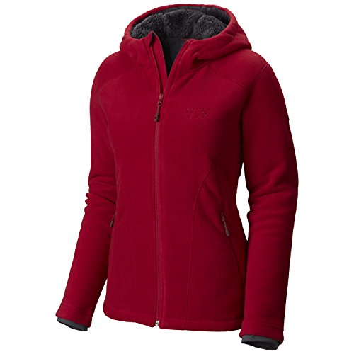 Mountain Hardwear Women's Dual Fleece Hooded Jacket, Pomegranate, XL