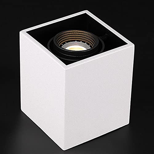 Foco de techo LED blanco con luz cálida 3000K para pared 3