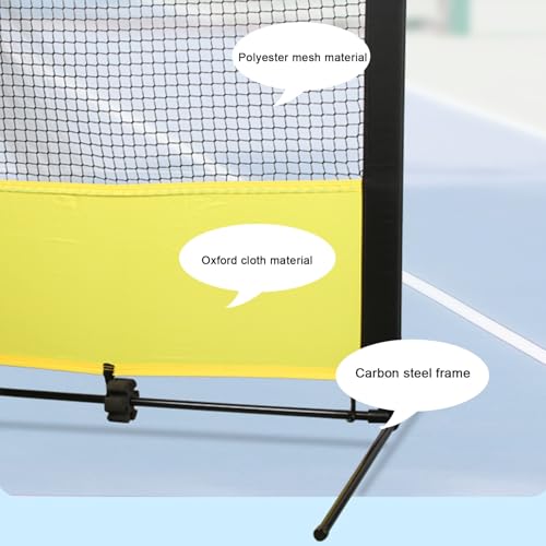 Tragbarer Rebounder-Trainer für Tennis, Pickleball, Baseball, Softbälle, Lacrosse und Hockey – Solo-Übungsnetz mit stabiler Basis