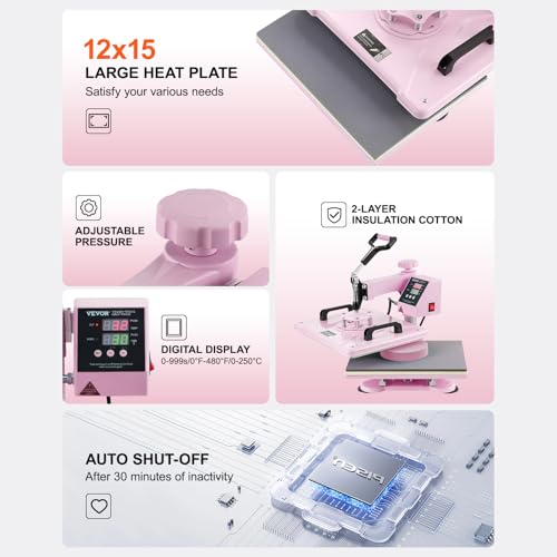Macchine trasferimento termico 8 in 1 machine presse à chaud rose - 8