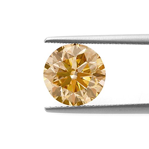 Zircone Cubique Champagne Rond Cadeau Idéal Bijou Be You