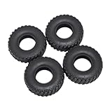 RC Crawler Tires 1/24 Escala 48mm Ruta de reemplazo de Rubio Soft Compatible con SCX24 90081 AXI00002(B-53MM)
