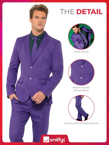 Costume violet Smiffys homme idéal pour soirées et carnaval - 5