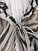Women's All-Match Temperament V-Neck Tie Waist Long Dress Print Satin Textured Dress 2 L