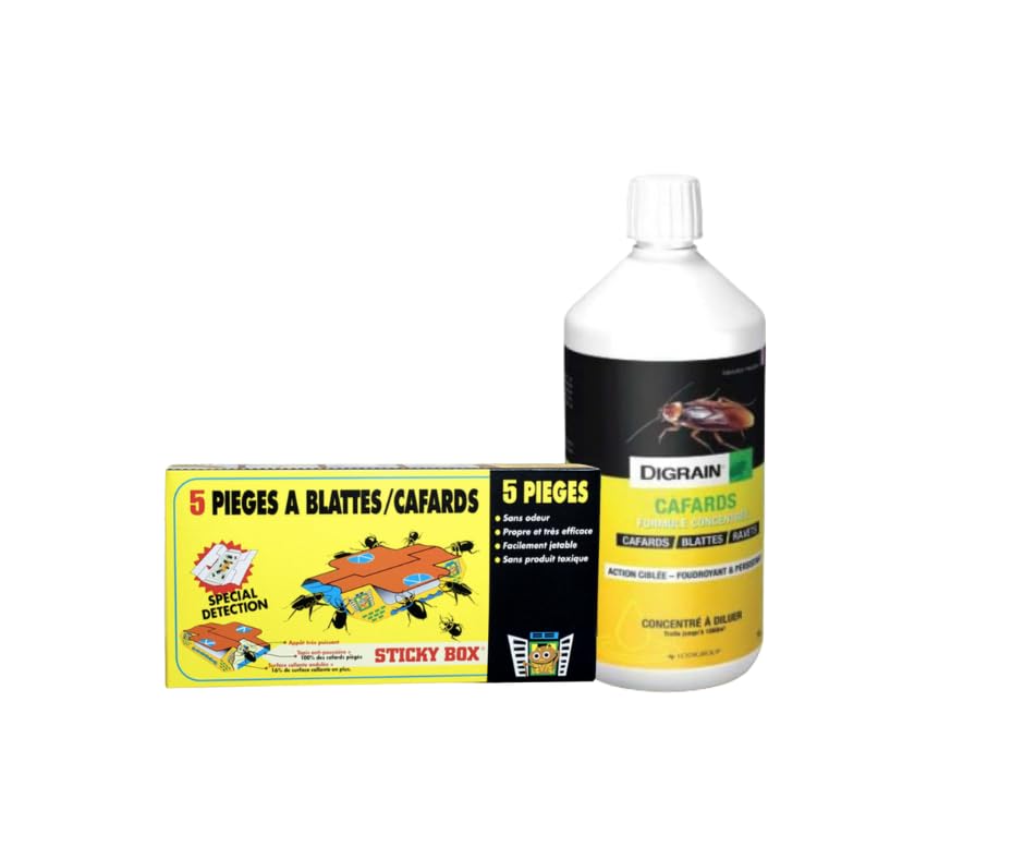 Juego de 2 productos de tratamiento cucarachas