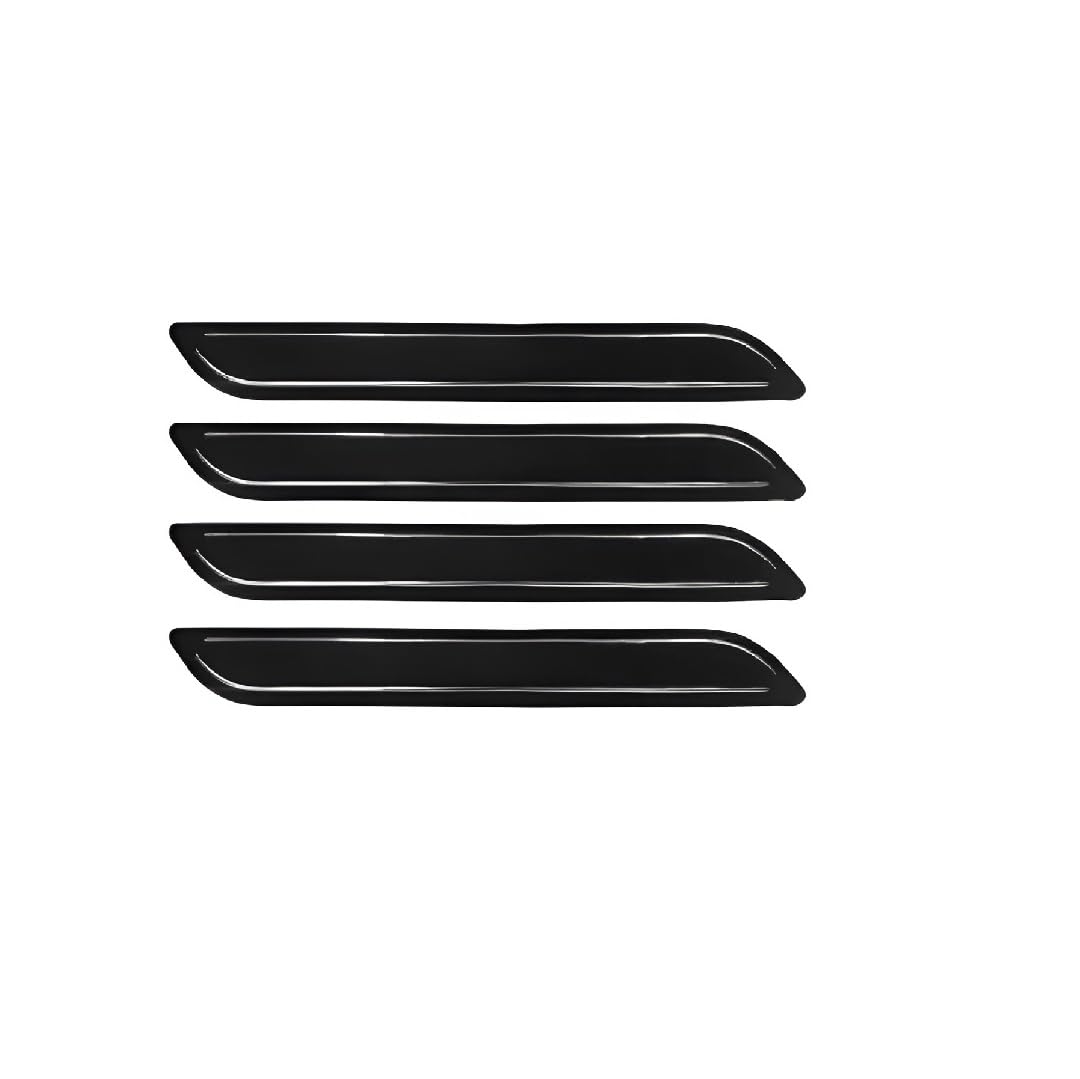 Car Bumper Scratch Guard - Strong and Durable Bumper Protector Compatible with (Black, Set of 4) for All Vehicles