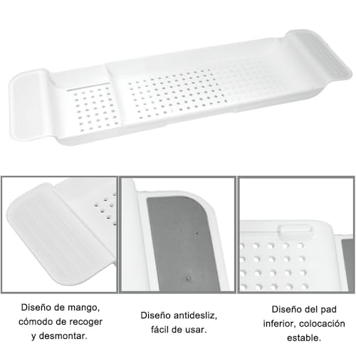 Reviews y listado de Estante para bañera extensible los mejores 5. 6 Imagen adicional