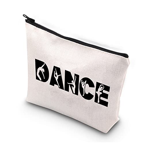 PLITI Dancer Makeup Bag - Dance Teacher Cosmetic Bag - Dance Team Gift (One DanceU) - Portable, Waterproof, Canvas - Travel Companion