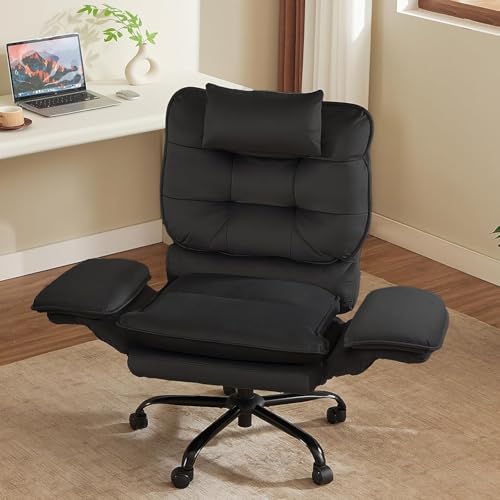 Bestier Cross Legged Office Chair, Criss Cross Chair with Adjustable