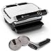 Tefal Optigrill Elite Kontaktgrill mit Grillboost-Funktion 2000W + Hamburgerpresse + Grips Grillbürste | Indoor Elektro Grill | 12 automatische Programme | Intuitiver Sensor | Touch Display, Edelstahl