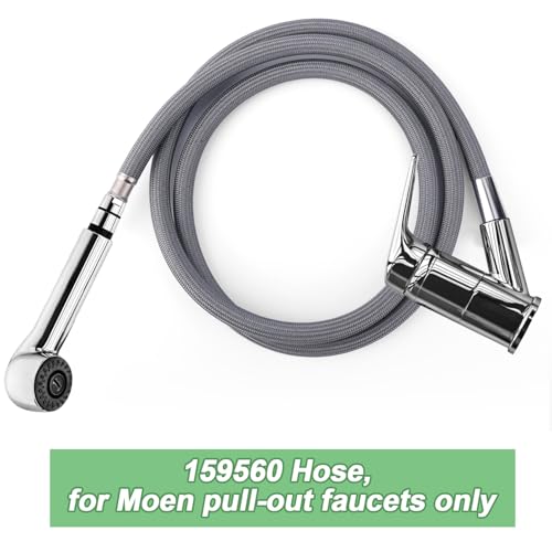 Ersatzschlauch für Küchenarmatur, 1,5 m Schlauch für Ausziehbaren Küchenspülhahn 159560 Ersatzschlauch kompatibel mit Moen von ausziehbarem Wasserhahn