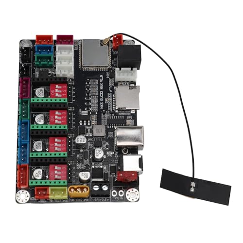 CNC Board Controller Shield Soporte de Actualización para la Máquina de Grabado DC12 , Tarjeta de Expansión para la Máquina de Grabado Láser de Fibra, EPLD