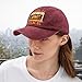 Thanksgiving Wake and Bake Funny Turkey Days Hat for Mens Fashion Washed Wine Red