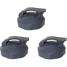 Blendin Replacement Parts, Compatible with Nutribullet 600W, 900W, NB-101B, NB-101S, NB-201, NBR-0601, NBR-1201, NB9-1301, 900 Pro Series Blenders 3 Pack Flip Top To-Go Lids