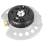 STYDDI Metal 9-Pattern Turret Lawn Sprinkler, 9 Pattern Garden Sprinkler with Heavy-Duty Metal Base, Great for Small, Shaped, Medium-Sized Yard Areas, Coverage Area Up to 1,022 Sq.Ft