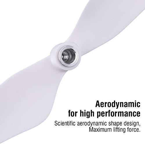 2 Paar RC Drohne Propellerblätter, CW CCW Selbstsichernde Propeller Blades für / 3 E300(Weiß + Rot)