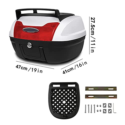 Coffre de moto 40L universel pour rangement de casque