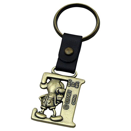 Mickey Mouse Letter E Brass Key Chain #TOP1