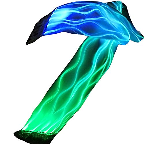 Light Up Luminous Scarf Glow 7 Colors LED Scarves for Music EDC EDM Rave Party