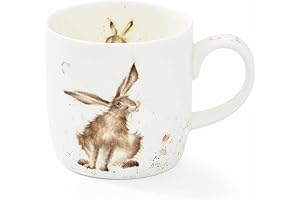 Royal Worcester Wrendale Designs Fine Bone China Good Hare Day Coffee Mug...