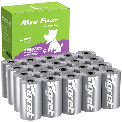 Aigret Future Dog Poop Bags Rolls Lavender Scented, 300 Counts ...