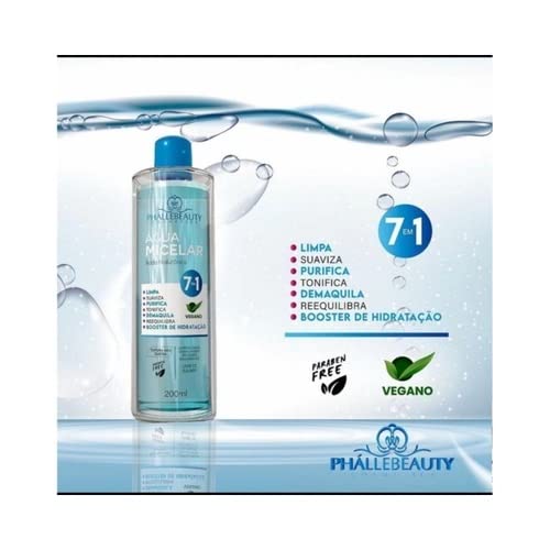 Phállebeauty Água Micelar Ácido Hialurônico 7 Em 1 Vegano Phallebeauty 200Ml