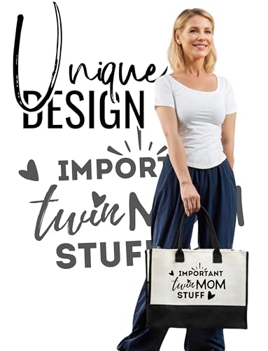 Bolsa Tote Lona InnoBeta Twin Mom con Cierre y Correa miniatura 2