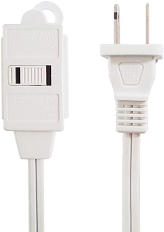 Uninex AC20WHTNV Household Extension Cord with Sliding Safety Covers, White, 20-Foot, 1-Pack