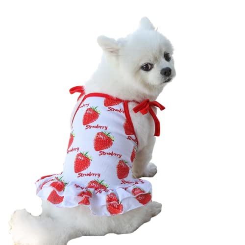 Harkaji-Pet-ClothesLovely-Summer-Fruit-Dog-T-Shirt-Puppy-Clothes-Dog-Skirt-Dress-Cats-Clothes-for-Small-Dogs-Cats-Puppy-S-Strawberry-Skirt Harkaji Pet ClothesLovely Summer Fruit Dog T Shirt Puppy Clothes Dog Skirt Dress Cats Clothes for Small Dogs Cats Puppy S Strawberry Skirt