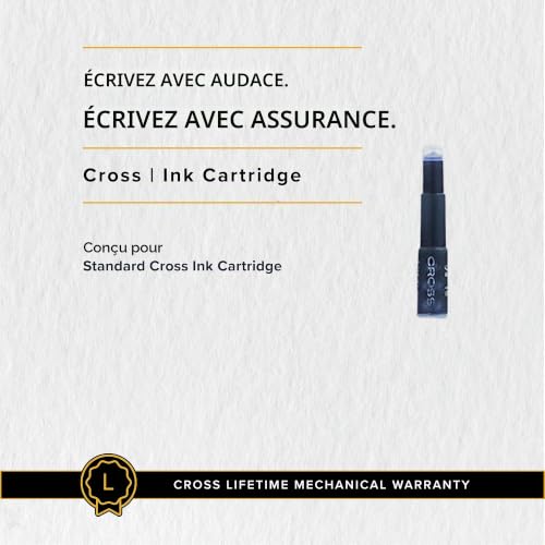 Cross Cartouches d'encre pour Stylo-plume pointe standarde bleu/noir lot de 6 – vue 6