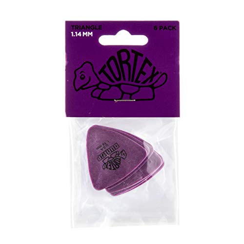 Dunlop médiators Tortex Triangle 114 violet (6 pièces) - Les Beatles, Paul McCartney, John Lennon, RIngo Starr, George Harrison Dunlop médiators Tortex Triangle 114 violet (6 pièces) – Image 5
