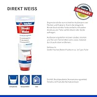 Baufan Direkt Ausbesserungsfarbe, Weiß mit Auftragsbürste, 250 ml – Ansicht 2
