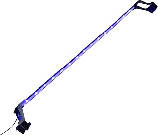 LED-Aquariumleuchte mit Klemmen 115-130 cm Blau und Weiß Aluminium ultraschlank für Süßwasser Meerwasser Aquariumbeleuchtung Lichtleiste dimmbar Pflanzenwachstum
