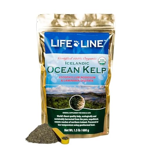 Life Line Pet Nutrition Organic Ocean Kelp Supplement for Skin & Coat, Digestion in Dogs & Cats,1.5lb, Model:20201