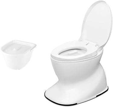 GLJ Portable toilet Portable Non-slip Toilet, Household Adult and Child Toilet, Lightweight and Practical, Double Cover Mobile Toilet Size Indoor barrel