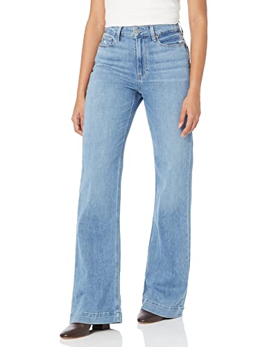 PAIGE Women's Flaunt Amour High Rise Wide Leg Waist to Hip Ratio in Say Anything