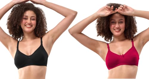 Image of Lyra Women's Non-Padded Secret Support Full Coverage Bra (Pack of 2)