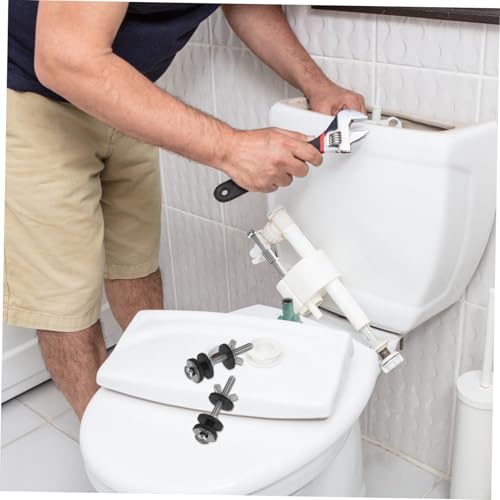 Operitacx 2 Boulons Réservoir Wc Inox Joint Réservoir Wc À Cuvette Vis De Fixation Pour Rondelles Et Écrous Pièces De Rechange Pour Toilettes – vue 5
