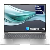HP EliteBook Laptop Computer for Business with Copilot AI, Intel Core Ultra 7 255U (12C/14T), 32GB DDR5 RAM, 1TB SSD, 16" FHD+, Fingerprint Reader, Thunderbolt 4, Silver, Windows 11 Pro