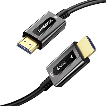 YilianOptoe Gecertificeerde glasvezelkabel 1,8 m, 8K lange HDMI 2.1 ...