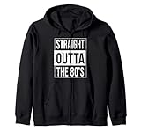 straight outta the 80's - divertente regalo di compleanno felpa con cappuccio