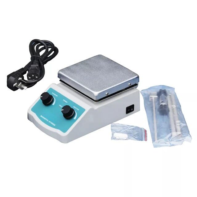 380°C Maximum Temperature Magnetic Hot Plate Stirrer, 120mmx120mm Cast Aluminum Plate, 0.18kW Heating Power, 110V/220V - SH-2A Laboratory Stirrer for Chemical, Educational, Industrial Mixing/Heating