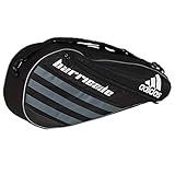 adidas Barricade IV Tour 3 Racquet Bag, Black/Dark Silver, One Size