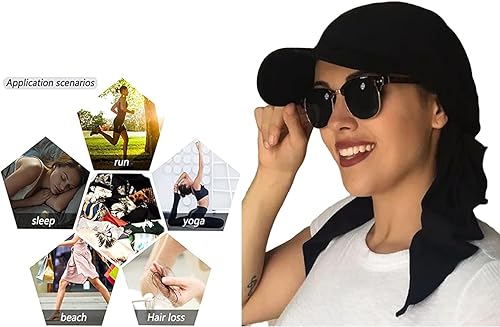 Gorra Chemo Mujer Protección Solar con Banda Elástica miniatura 4