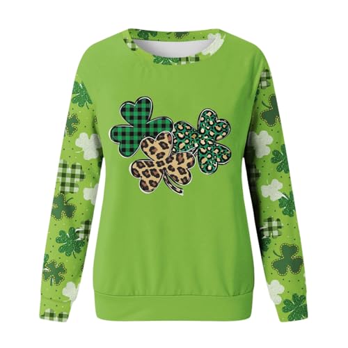 Sweat mode Saint Patrick avec manches raglan et finitions soignées vert - 4